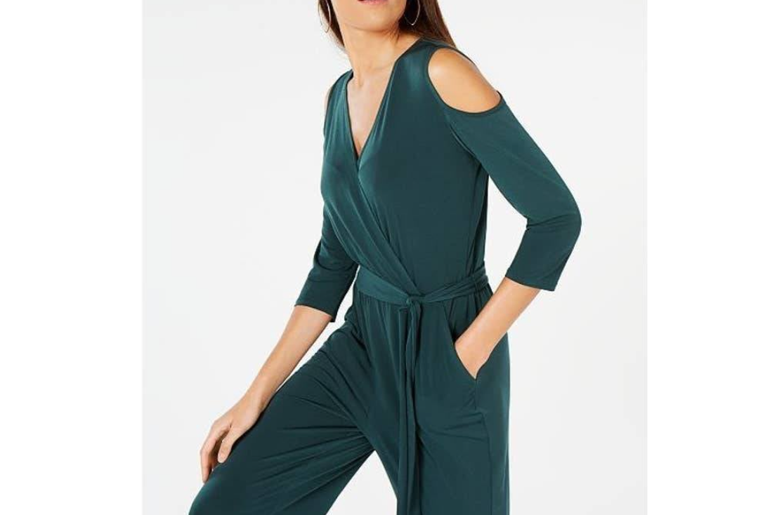 Ny Collection Plus &amp; Petite Size Cutout Wide-Leg Jumpsuit, Size 2XP