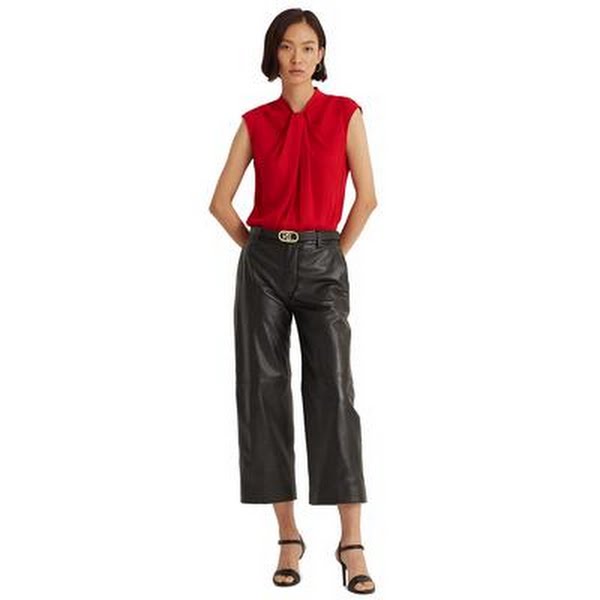 Lauren Ralph Lauren Georgette Short Sleeve Blouse, Size 14