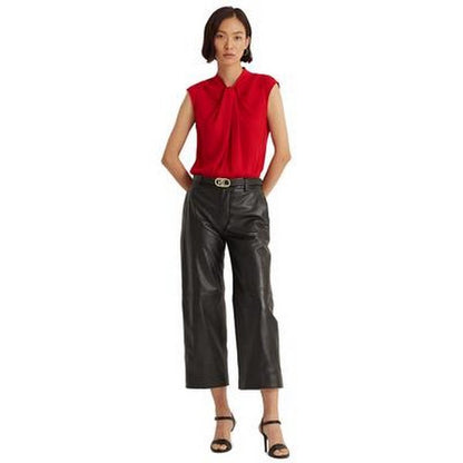 Lauren Ralph Lauren Georgette Short Sleeve Blouse, Size 14