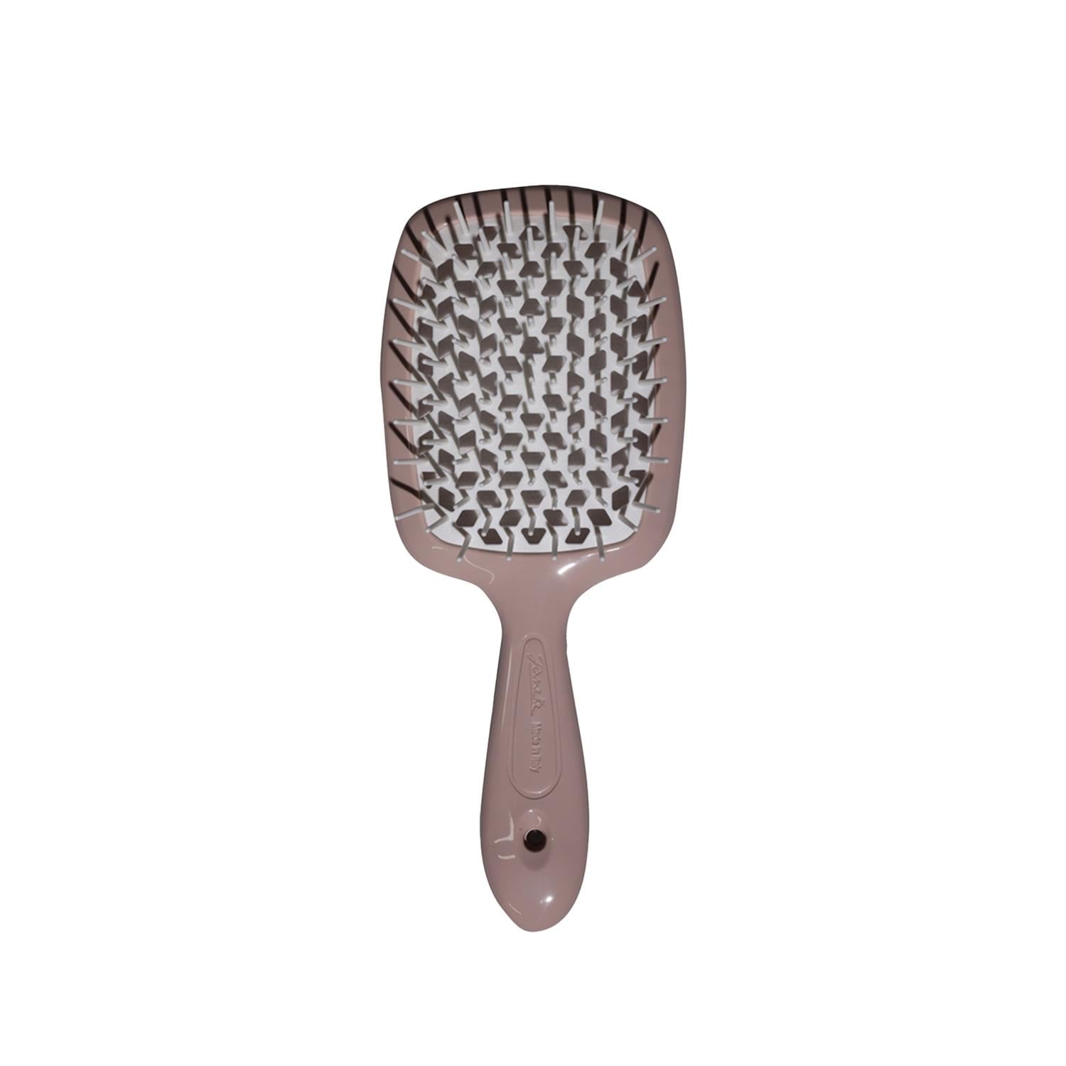Janeke Superbrush Detangling Hair Brush Beige &amp; White