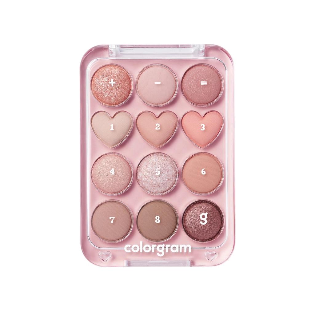 Colorgram Pin Point Eyeshadow Palette 01 Peach &amp; Coral 9.9g