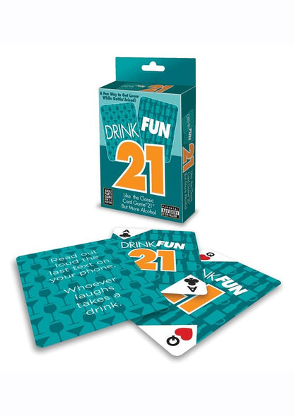 Drink Fun 21 Card Game For Classic 21 with Boozy Twists