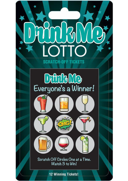 Drink Me Lotto Scratch-Off Tickets 12 Per Pack Everyone&