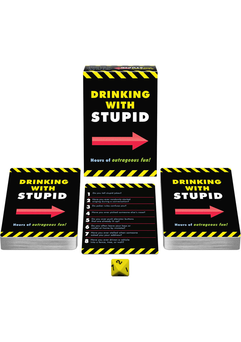 Drinking with Stupid Card Game Hours of Outrageous Fun