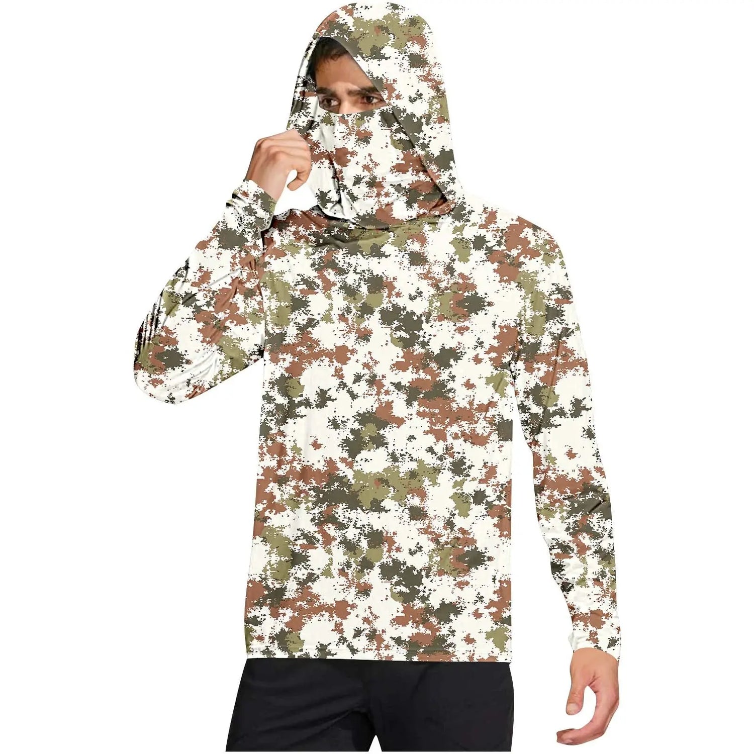 Dropshipman outdoor climbing sun-protection clothing in multiple colors made from ice silk for cross-border outdoor sports.