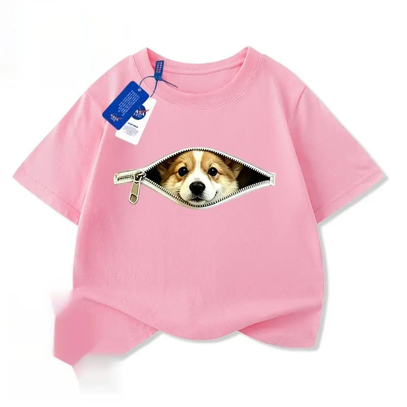 Apricot-colored sweatshirt featuring a cartoon fun print for men and women by Dropshipman, casual and stylish apparel.