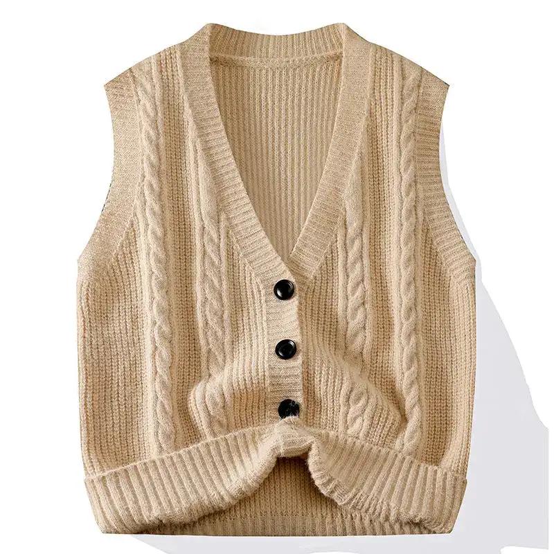 Sleeveless Waistcoat Versatile Outerwear Vest by Dropshipman