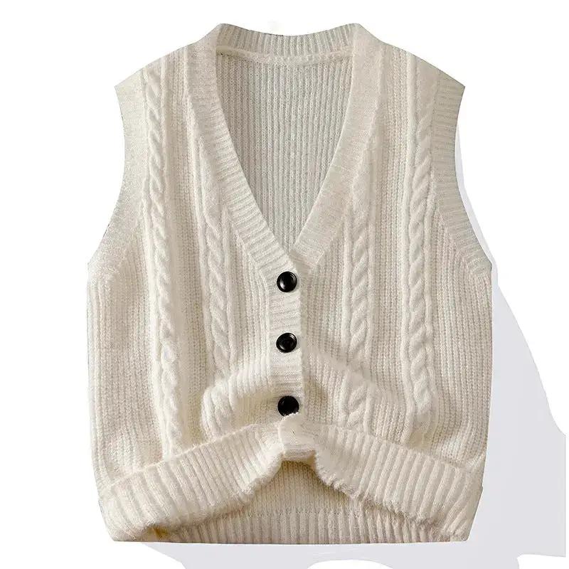 Sleeveless Waistcoat Versatile Outerwear Vest by Dropshipman