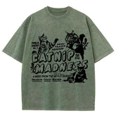 Army blue breathable relaxed-fit short-sleeve T-shirt with round neck by Dropshipman, detailed view of fabric and fit.