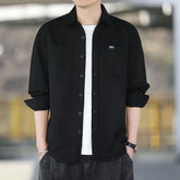 Army gray casual retro minimalist men&