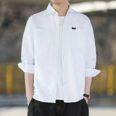 Army gray casual retro minimalist men&