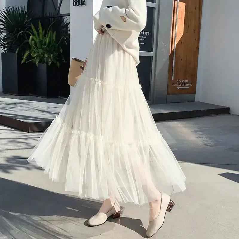 Fairy-style A-line Midi Dress For Spring And Summer Womens Wear