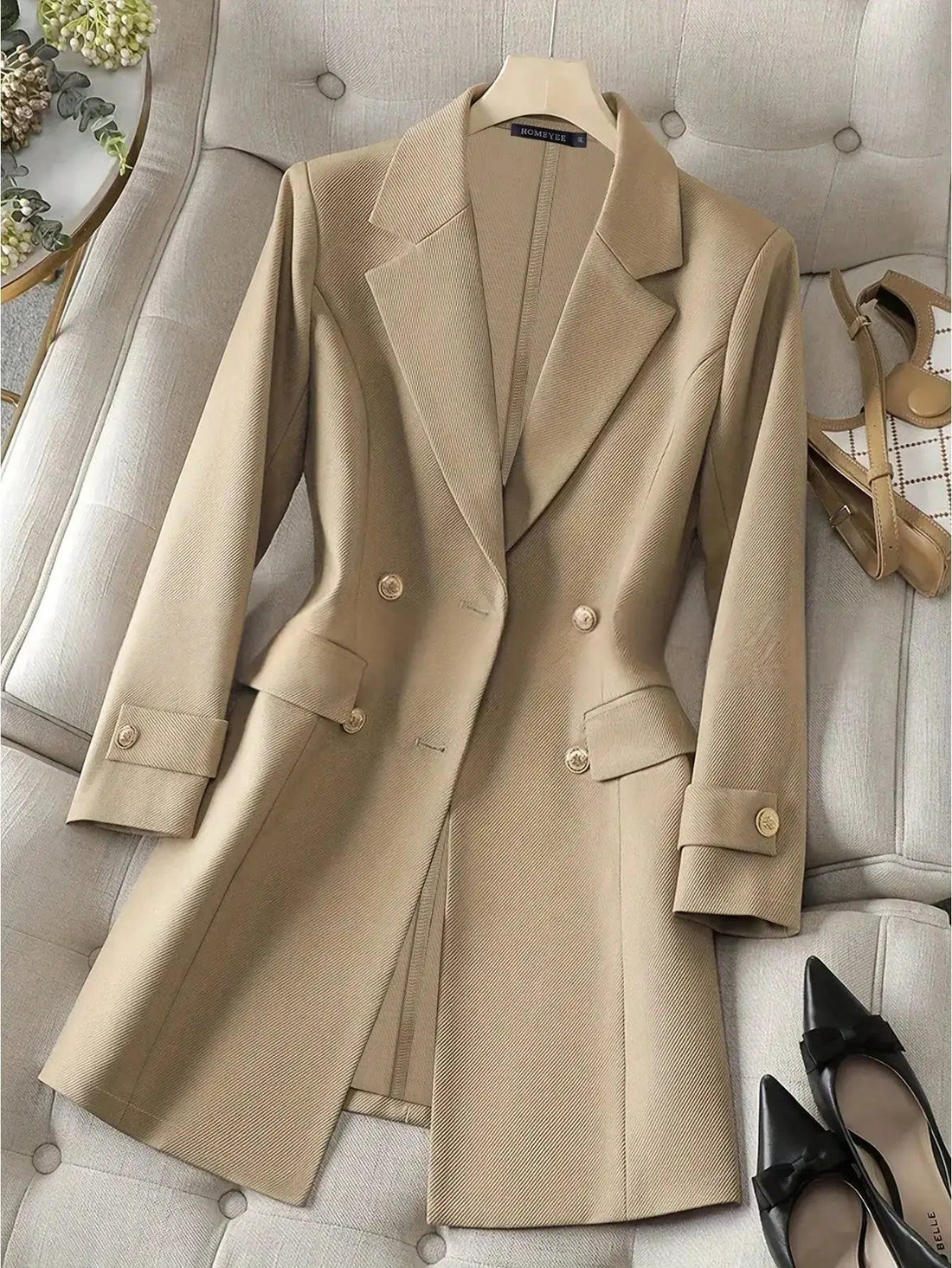 Fashionable And Versatile Long-sleeved Suit Coat With Buttons by Dropshipman