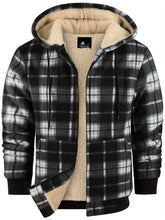 Black and white plaid men&