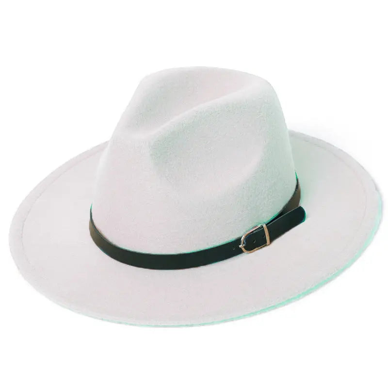 Black European and American retro jazz hat in British style featuring a classic, stylish design with a rounded brim and vintage charm.