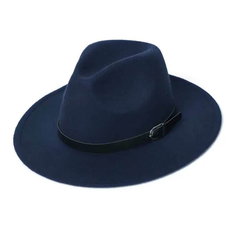 Black European and American retro jazz hat in British style, stylish men's accessory from Dropshipman.