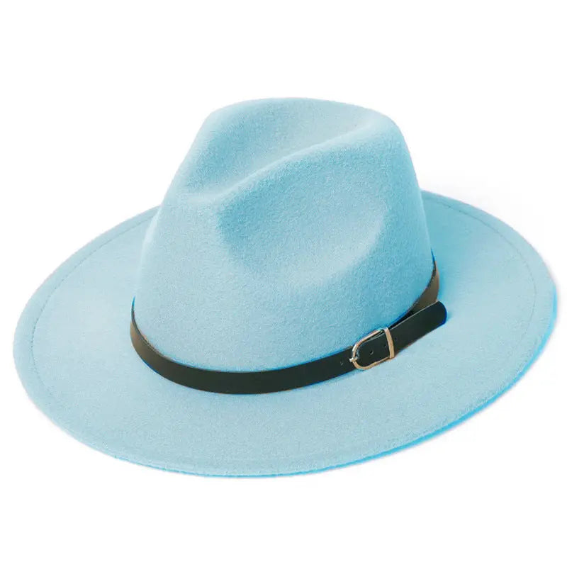 Black European and American retro jazz hat in British style, stylish vintage accessory by Dropshipman.