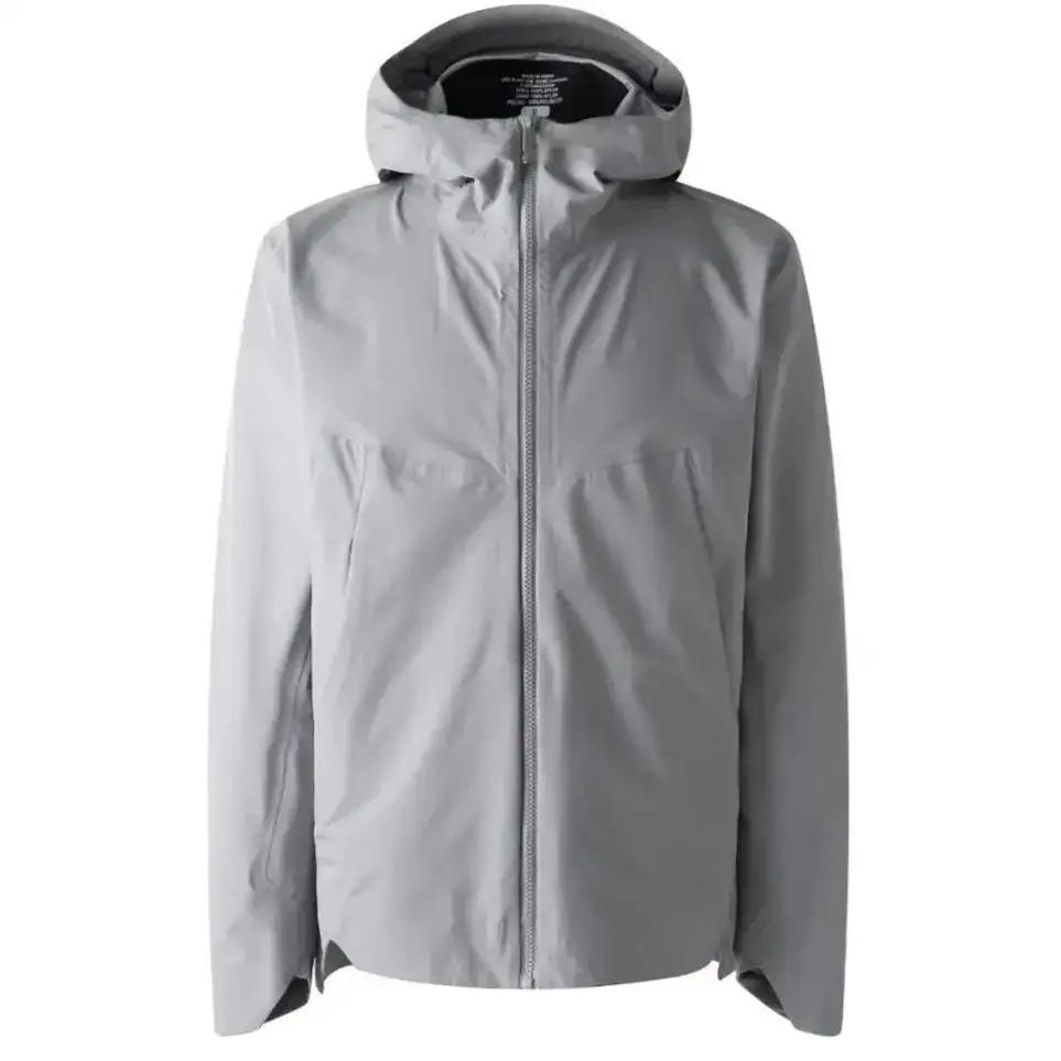 Black men's outdoor shell jacket by Dropshipman, lightweight waterproof outerwear with a high-end outdoor design.