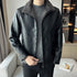 Black Hong Kong style velvet padded men&