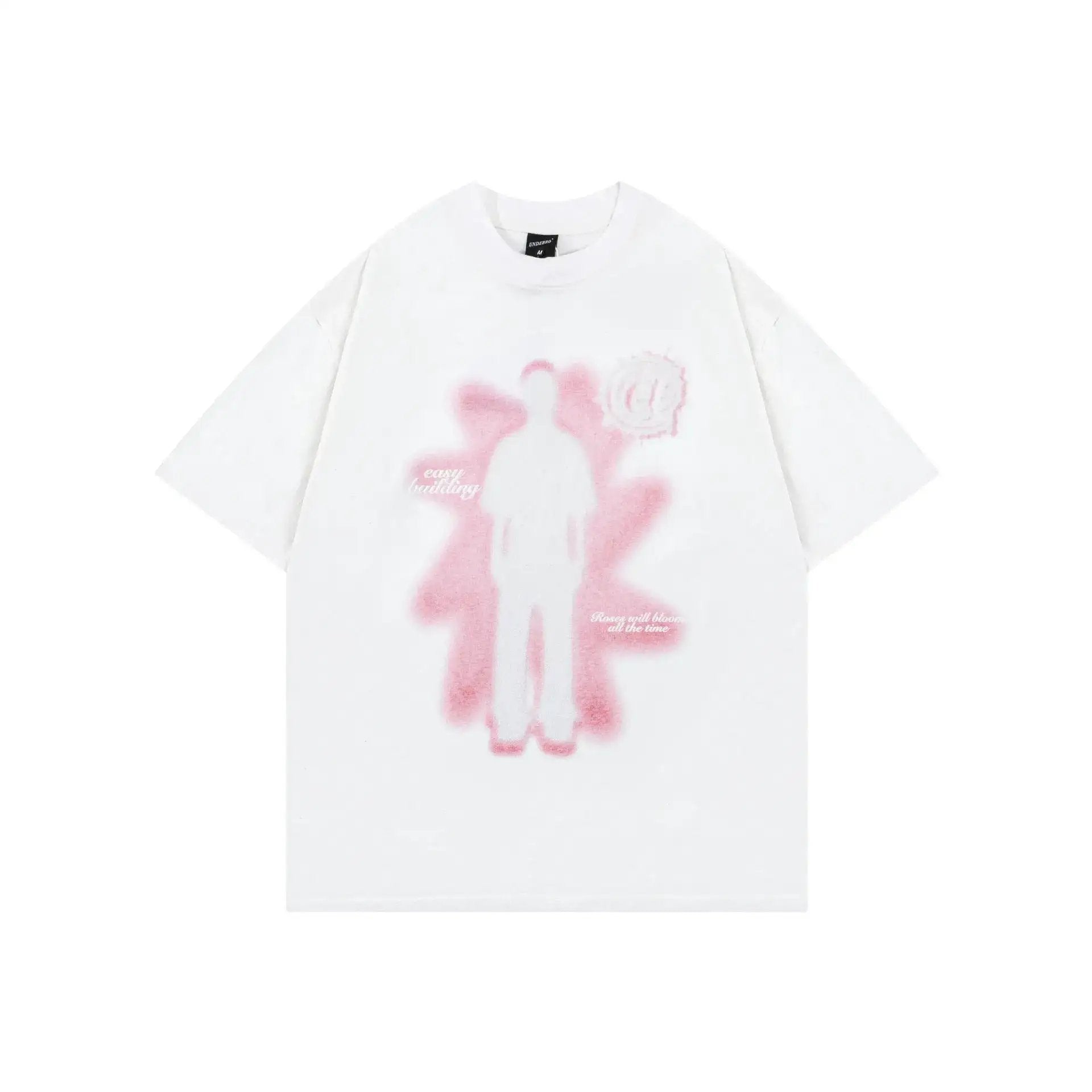 Human Shadow Print Short Sleeve Men Clothing Summer by Dropshipman