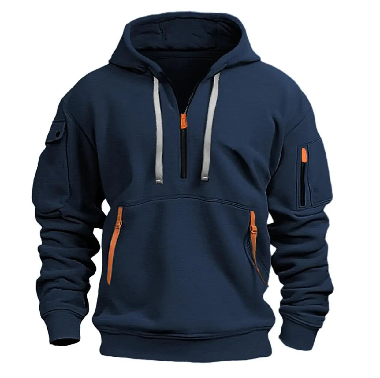 Black dropped shoulder hoodie sweatshirt for men and women, plus size, loose fit, casual pullover by Dropshipman.