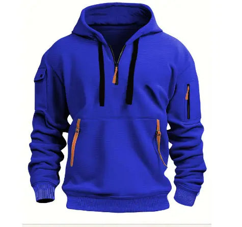 Black dropped shoulder hooded sweatshirt for men and women, plus size, loose fit, casual pullover by Dropshipman.
