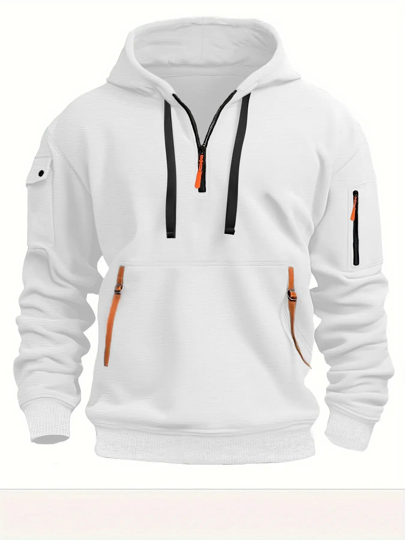 Black dropped shoulder hooded sweatshirt for men and women, plus size, loose fit, casual pullover by Dropshipman.