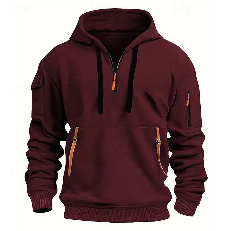 Black dropped shoulder hooded sweatshirt for men and women, plus size, loose fit, casual fashion pullover by Dropshipman.