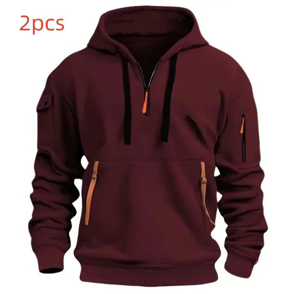 Black dropped shoulder hooded sweatshirt for men and women, plus size, loose fit, casual pullover by Dropshipman.
