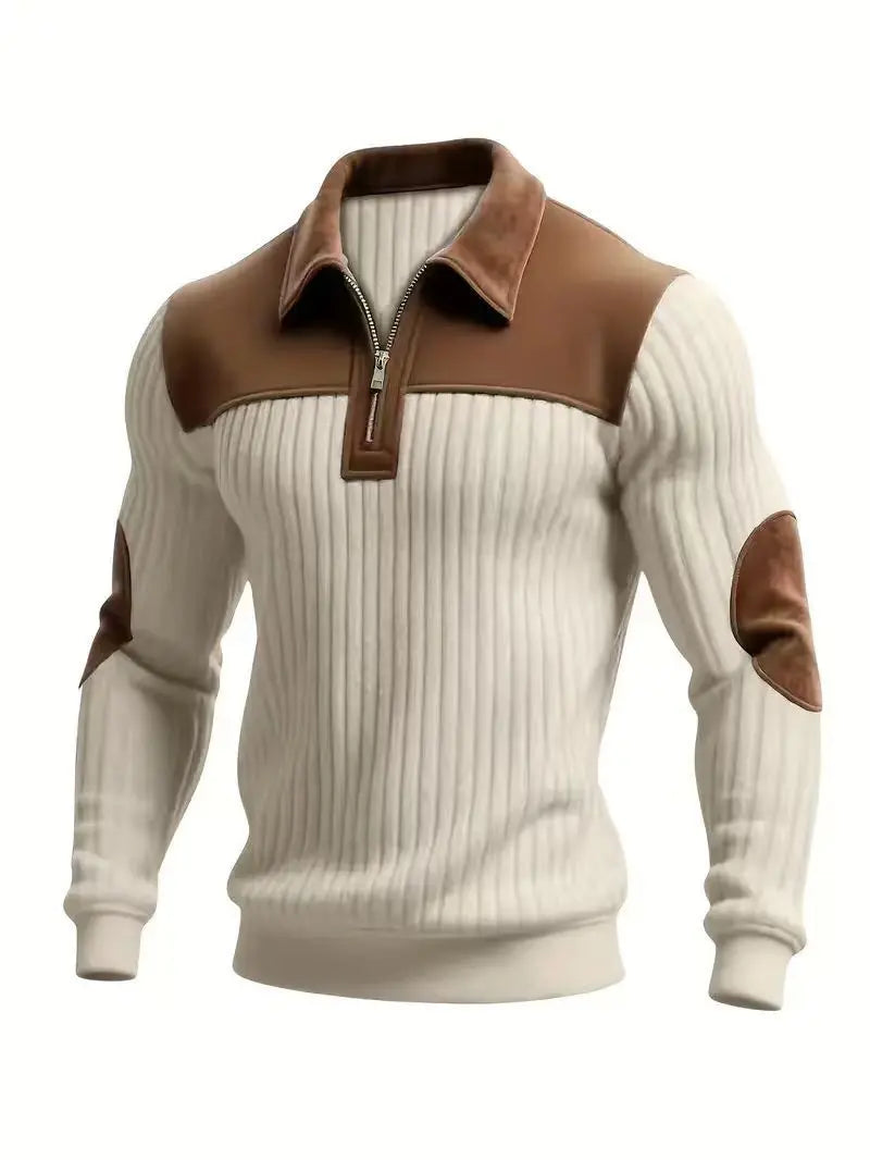 Black Casual Commute Sports Zip-Up Sweatshirt by Dropshipman, suitable for autumn and winter, featuring a comfortable, casual fit.