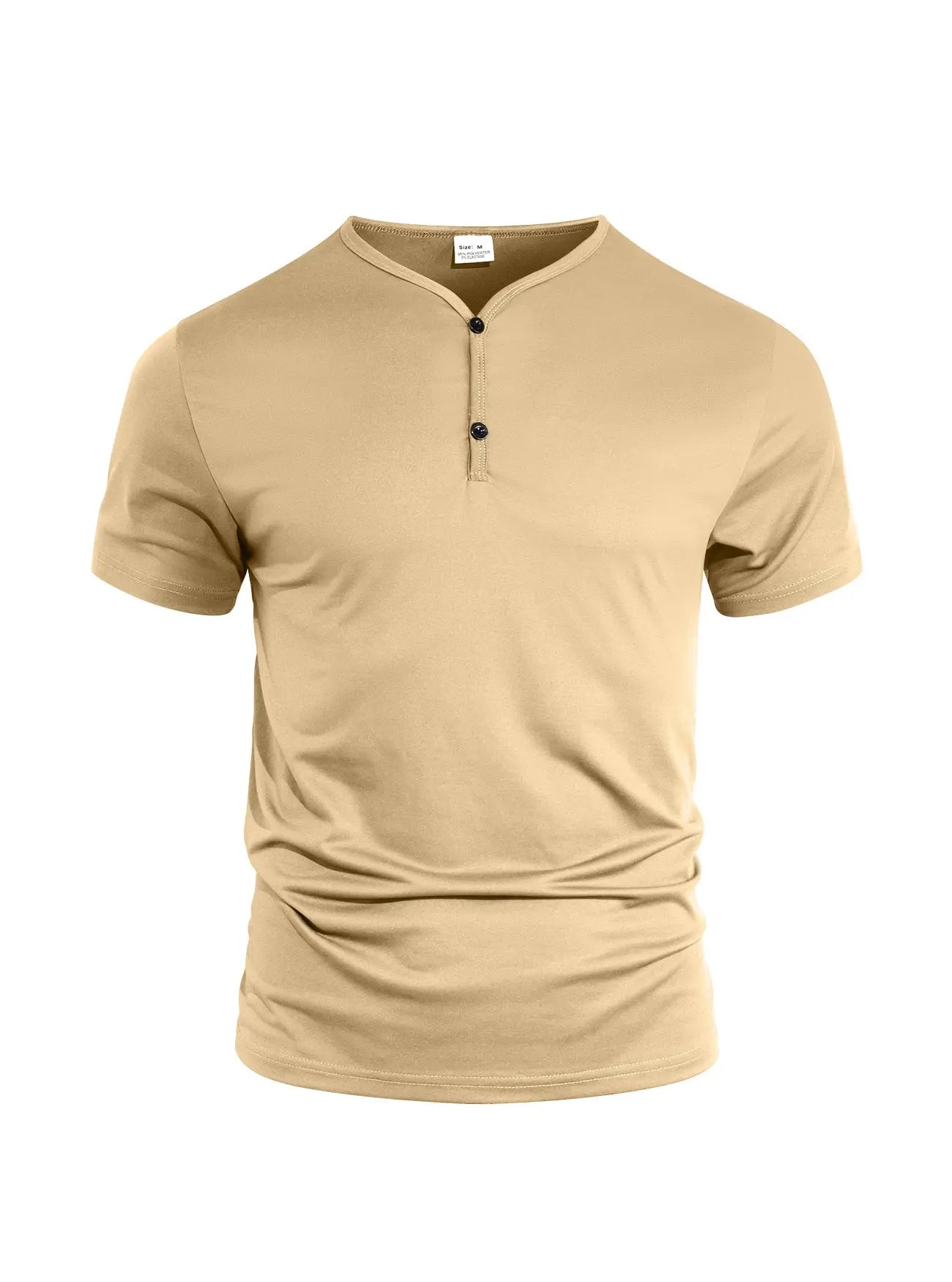 Dropshipman black casual sporty short sleeve t-shirt made of lightweight fabric, regular fit, ideal for casual and active wear.
