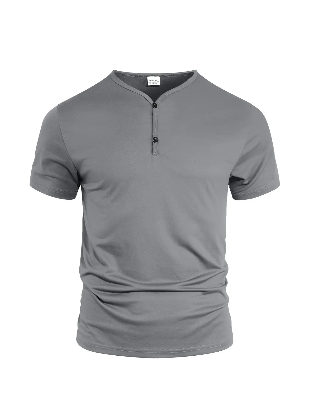 Black casual sporty short sleeve t-shirt from Dropshipman, lightweight and comfortable for everyday wear.
