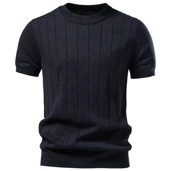 Black crew-neck business men&