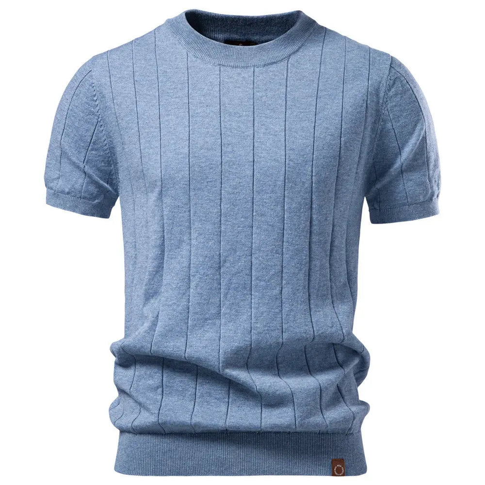 Black crew-neck business men&