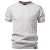 Black crew-neck men&