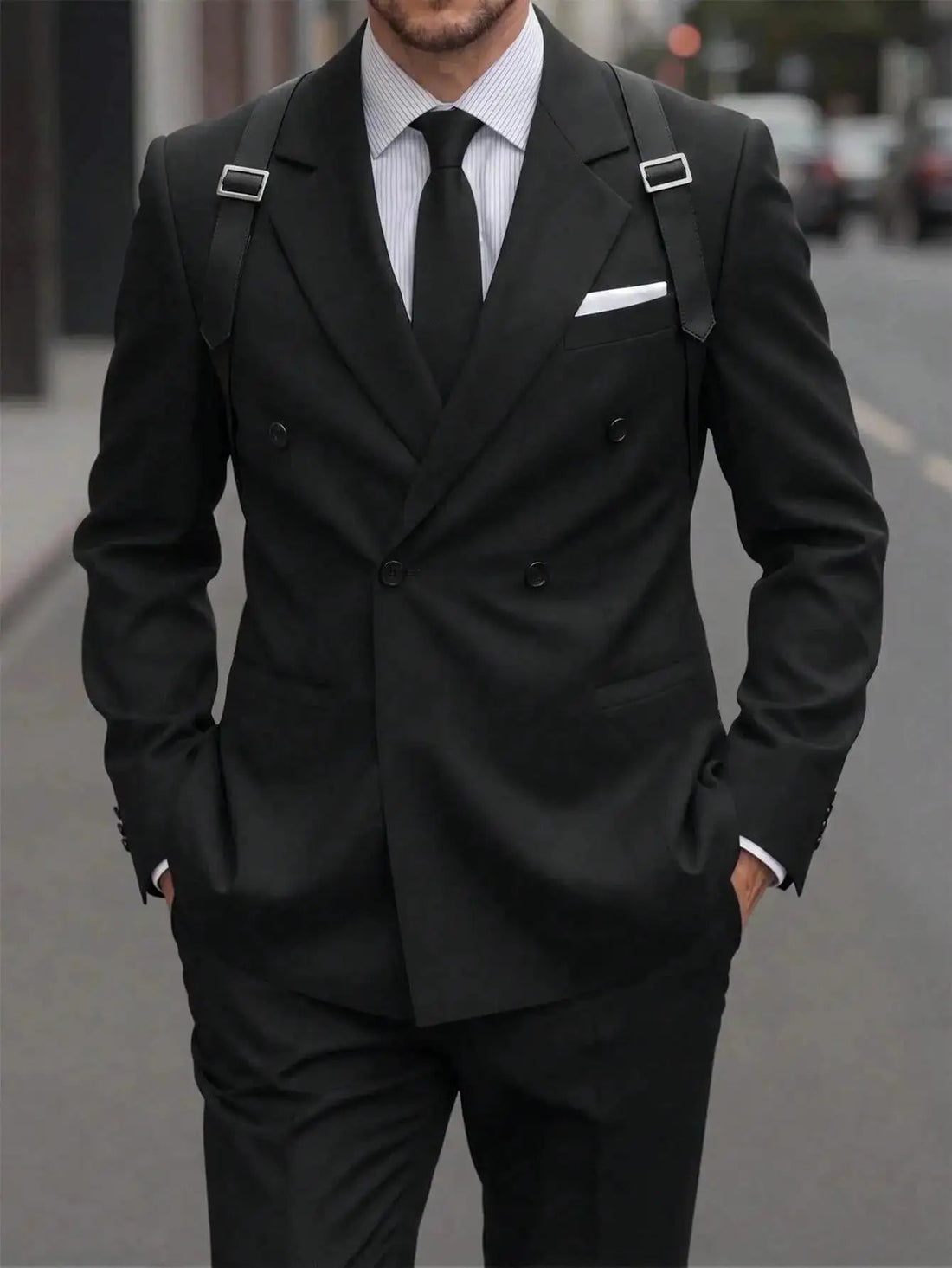 Mens Light-business Single-breasted Suit Jacket by Dropshipman