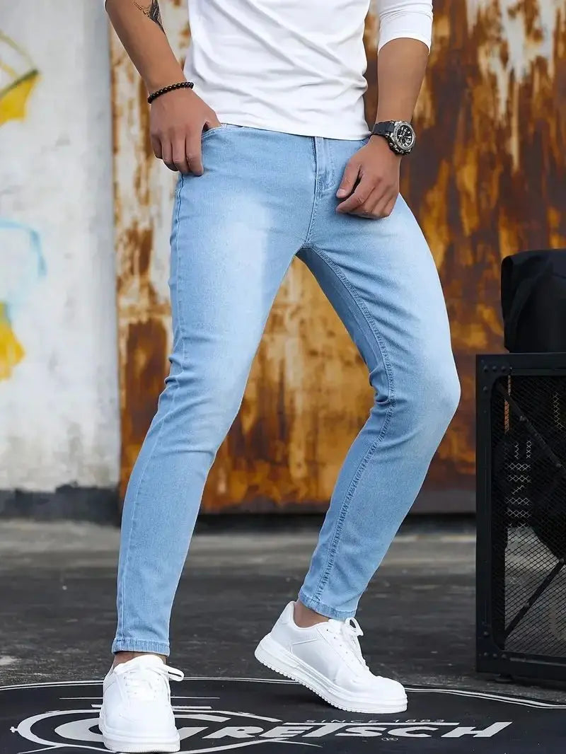 Blue retro washing men&