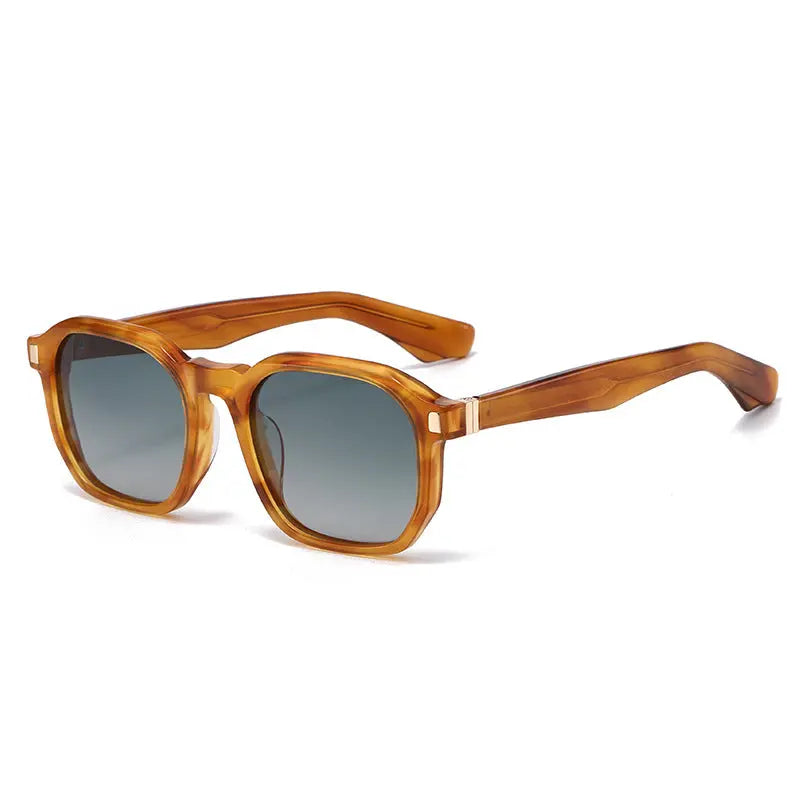 Simple fashion outdoor sunscreen sunglasses by Dropshipman with dark tinted lenses and sleek black frame for sun protection.