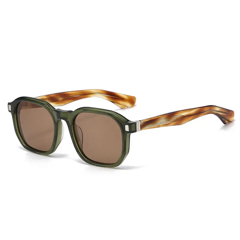 Simple fashion outdoor sunscreen sunglasses by Dropshipman with UV protection, black frame, and tinted lenses for sun shading.