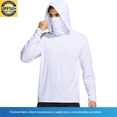 Dark gray camouflage outdoor climbing ice-silk sun-protection clothing by Dropshipman, designed for cross-border sports activities.