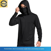 Dark gray camouflage outdoor climbing ice silk sun-protection clothing by Dropshipman for cross-border sports and outdoor activities.