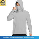 Dark gray camouflage outdoor climbing ice-silk sun-protection clothing by Dropshipman, designed for cross-border outdoor sports.