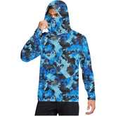 Dark gray camouflage outdoor climbing ice-silk sun protection clothing by Dropshipman for cross-border sports activities.