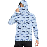 Dark gray camouflage outdoor climbing ice silk sun-protection clothing by Dropshipman, designed for cross-border sports and outdoor activities.
