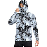 Dark gray camouflage outdoor climbing ice-silk sun-protection clothing by Dropshipman, designed for cross-border sports and outdoor activities.