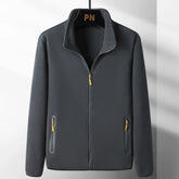 Dark gray Japanese fishing suit couple vest with polar fleece lining, warm jacket by Dropshipman, designed for outdoor winter fishing.