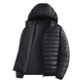 Gray loose-fit hooded top by Dropshipman, windproof and warm, perfect for autumn and winter casual sporty wear.
