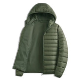 Gray hooded windproof sporty casual ribbed top by Dropshipman, loose fit, suitable for autumn and winter wear.
