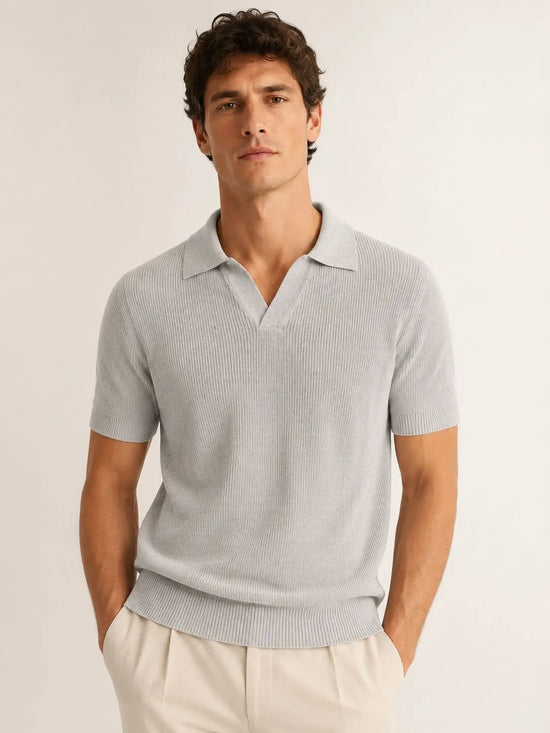 Gray Italian Old Money casual breathable men&
