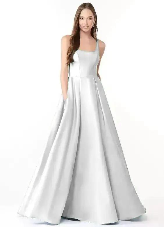 Evening Gown With Straps For Western Banquets by Dropshipman